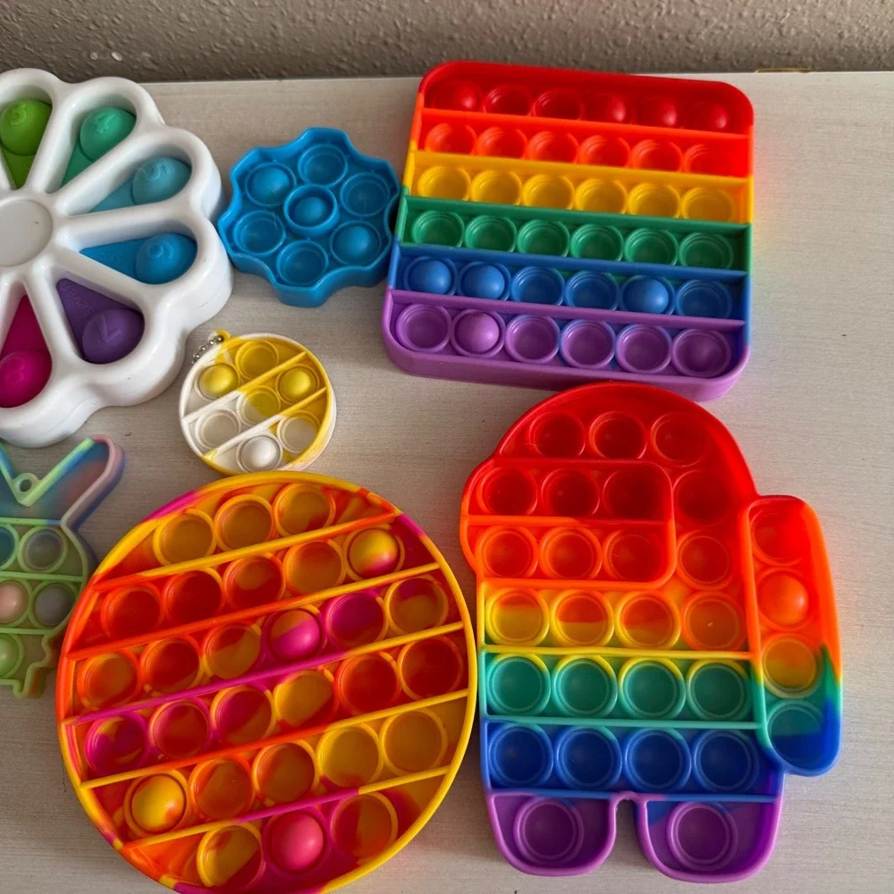Fidget Toy Set Pop It Sensory Bubble‎ Push Silicone Stress Relief Pack